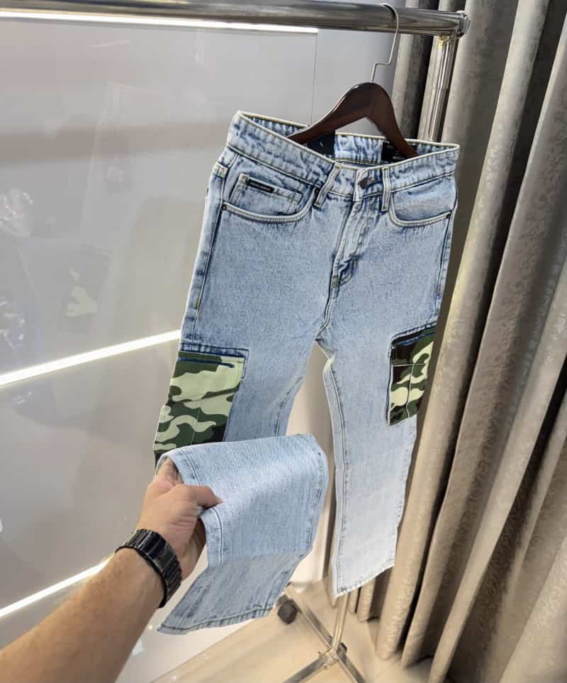 Dolce&Gabbana Sky Blue PocketLook Imported Denim Secondary image