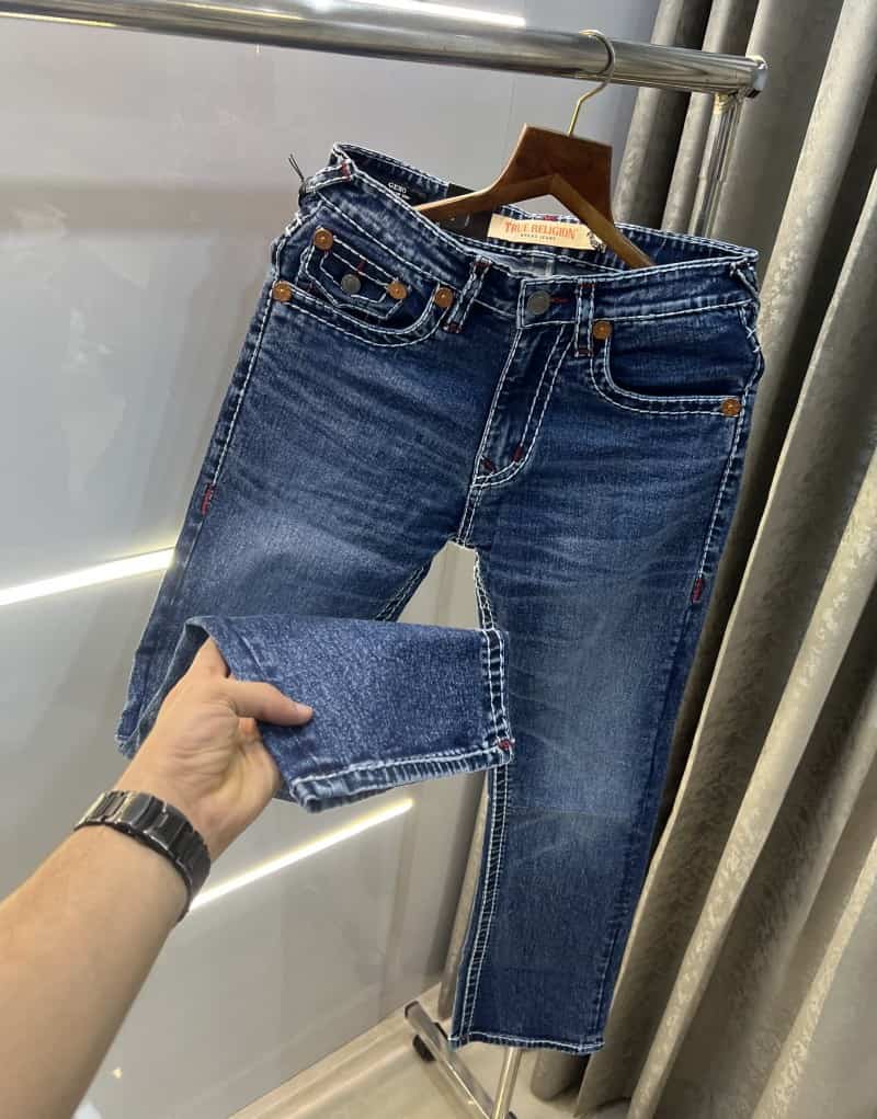 True Religion Mid Blue Imported Premium Straight Fit Denim Secondary image