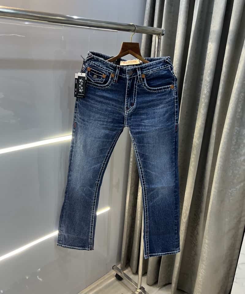 True Religion Mid Blue Imported Premium Straight Fit Denim