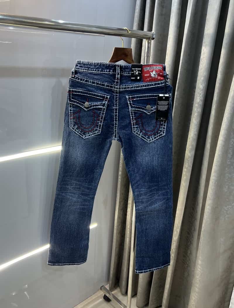 True Religion Mid Blue Imported Premium Straight Fit Denim