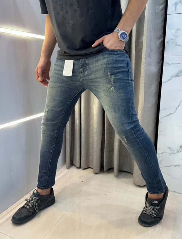 Christian Dio r Greenish Pocket Embroidery Work Imported Hyperflex Denim