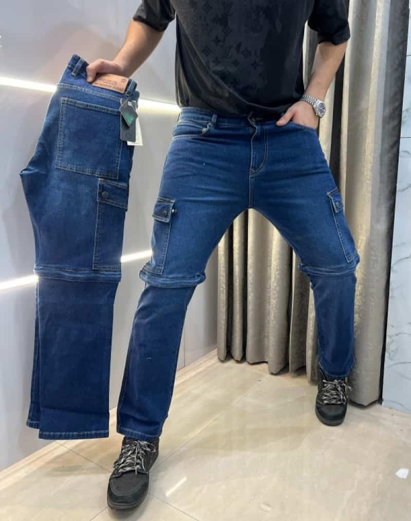 G - star Raw Blue Imported Cargo Denim With Convertable Shorts