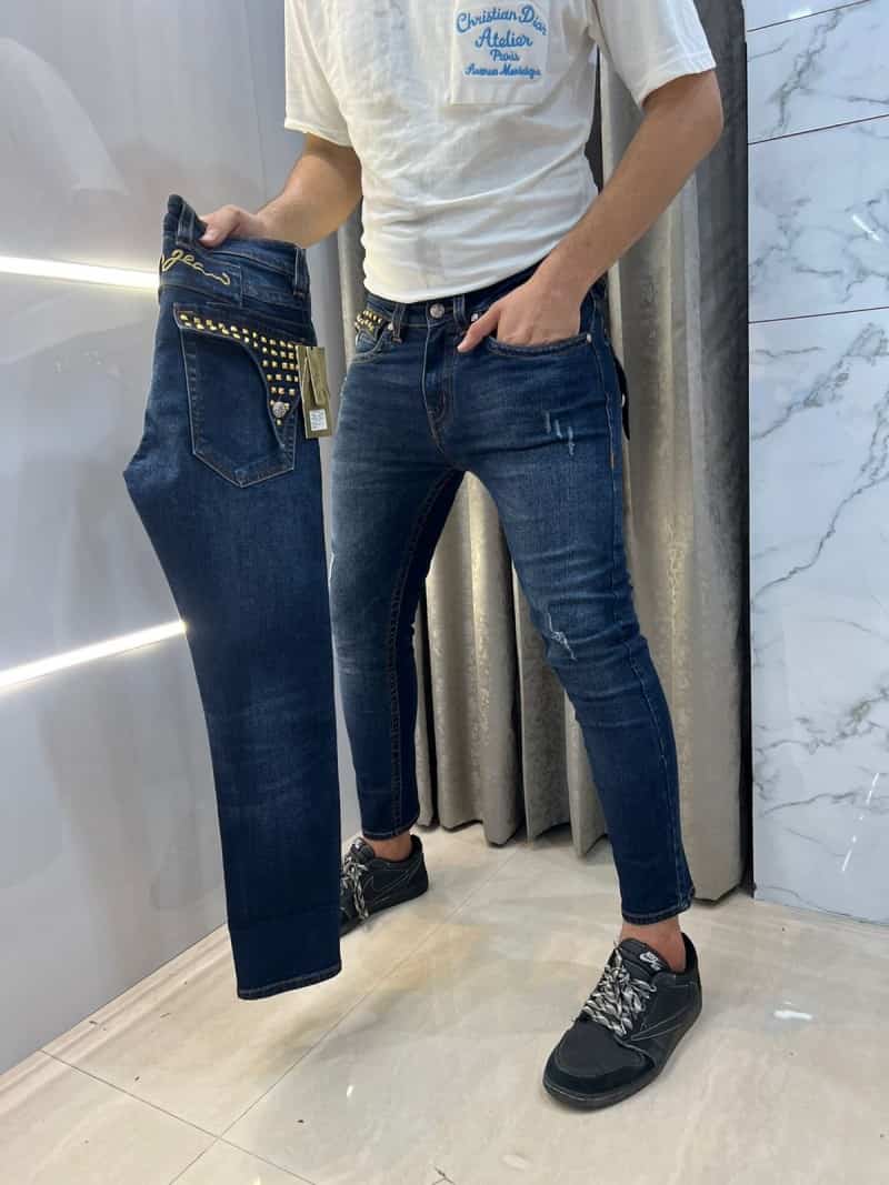 Robbin Jeans Blue Imported Designer Premium Denim Secondary image
