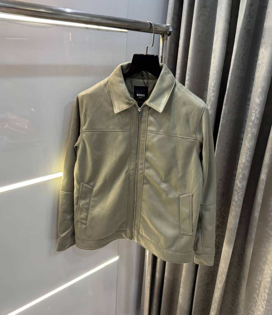 Hug o BoSSAqua Green Imported Sweado Bomber Jacket Main image