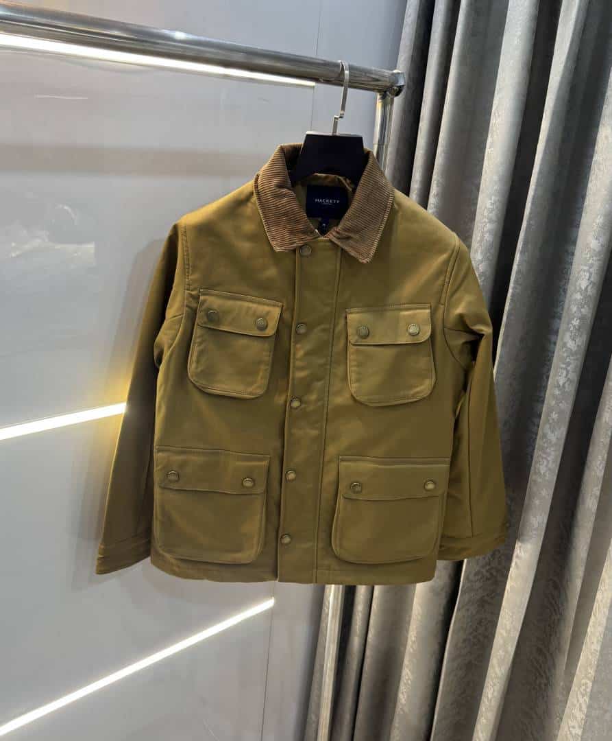 Hacket London Khakhi Imported Premium Bomber Jacket