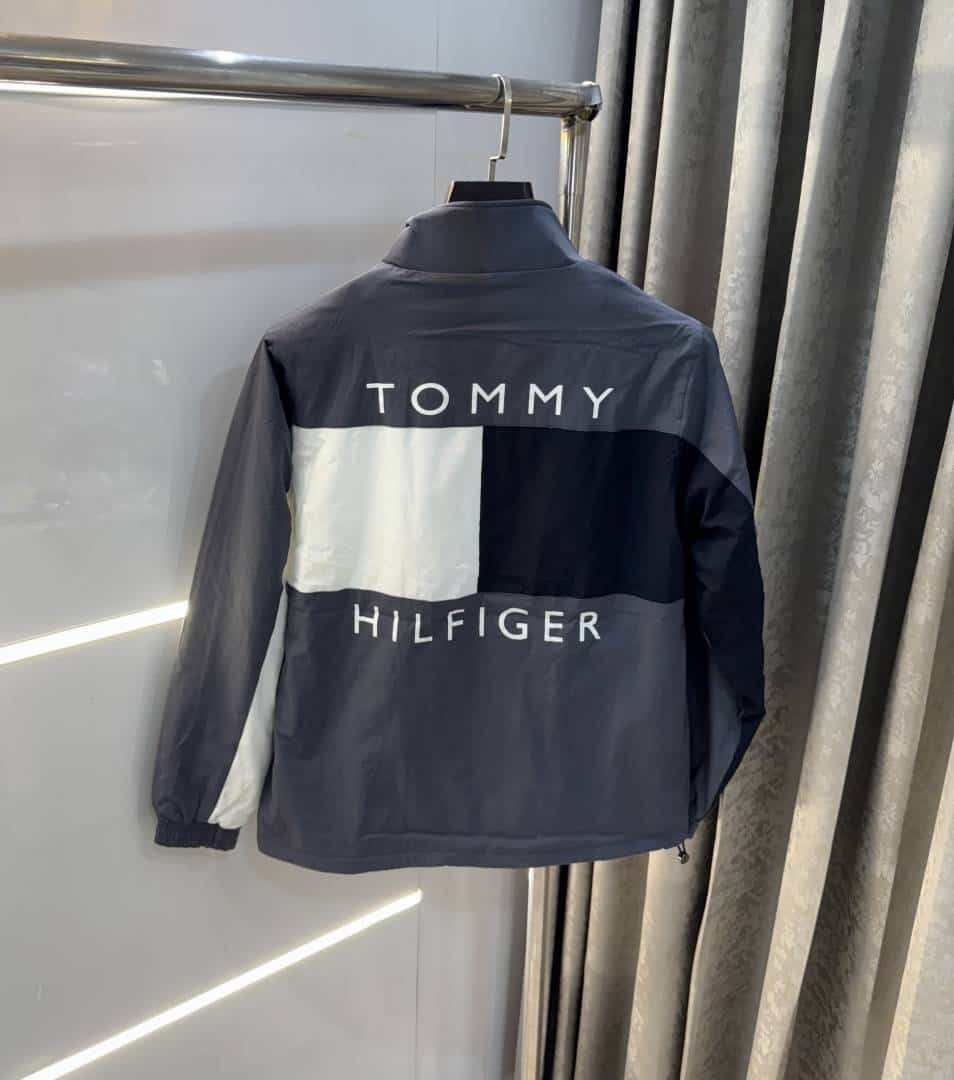 Tomm y Hilfiger Grey Imported Premium Bomber Jacket