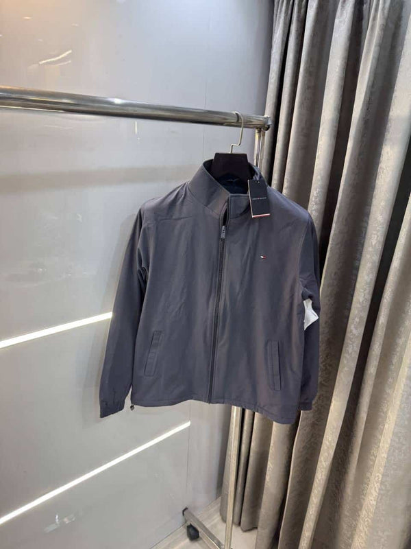 Tomm y Hilfiger Grey Imported Premium Bomber Jacket