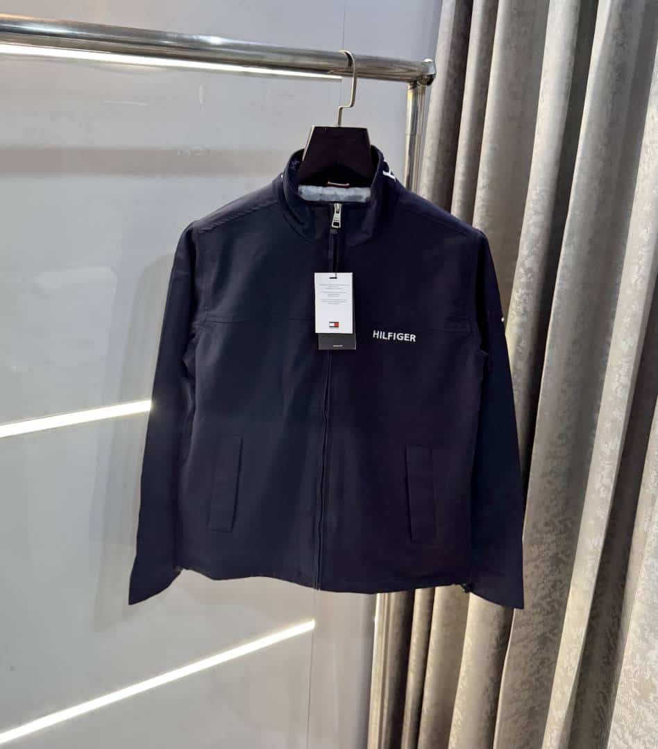 Tomm y Hilfiger Navy Blue Imported Premium Bomber Jacket Main image