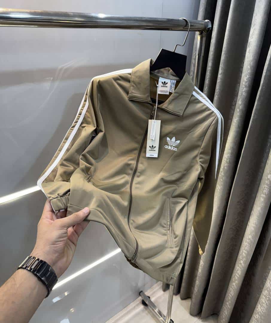Adida s Beige Premium Classic Zipper Jacket Main image