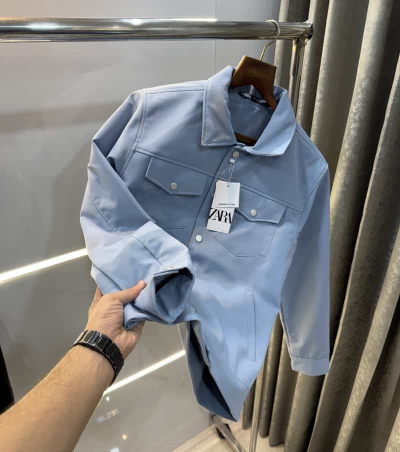 Zar a Sky Blue Premium Classic Bomber Jacket
