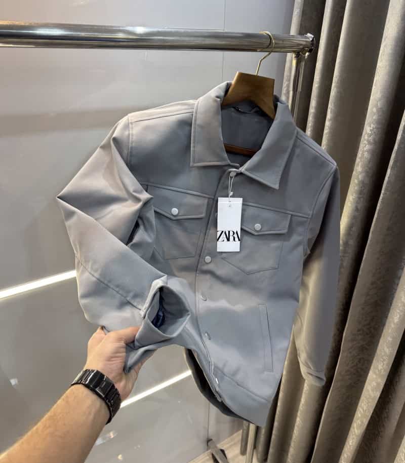 Zar a Steel Grey Premium Classic Bomber Jacket
