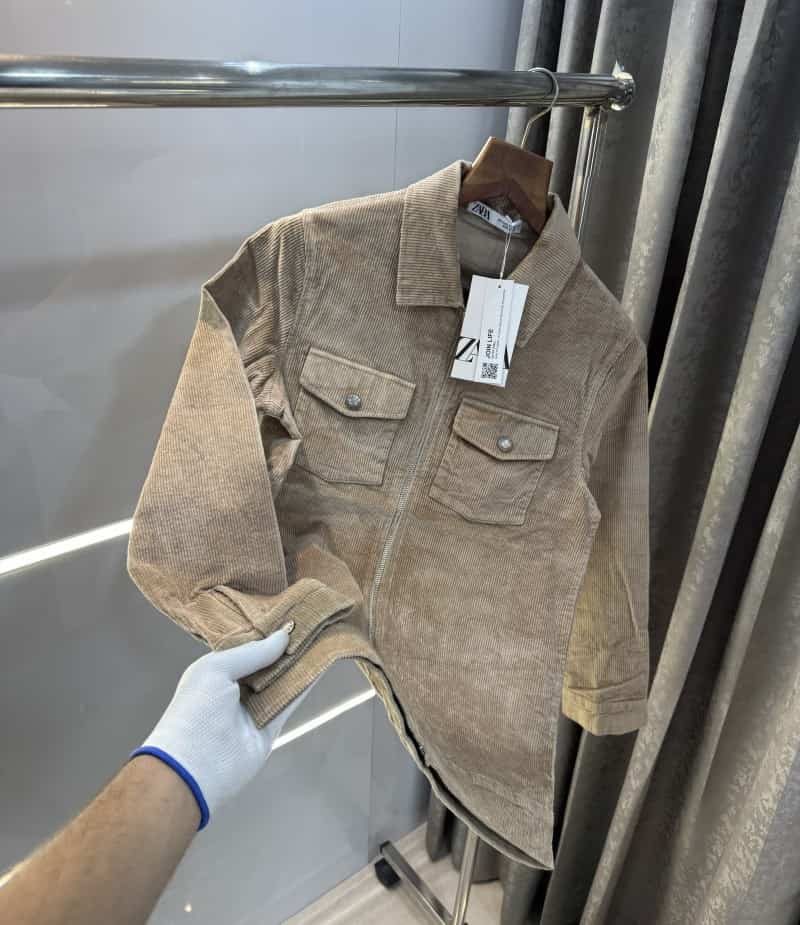 Zar a Beige Premium Classic Bomber Jacket Secondary image