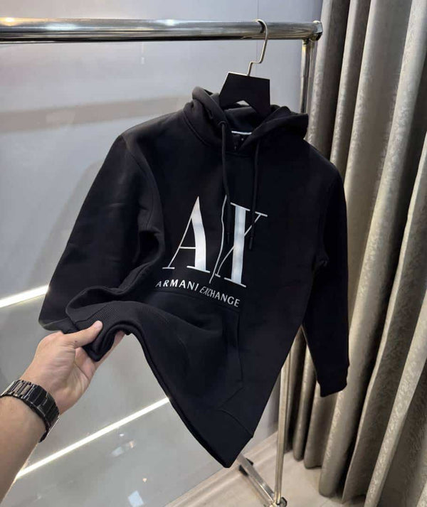 Arman i Exchange Black Classic Print Premium Hoodie