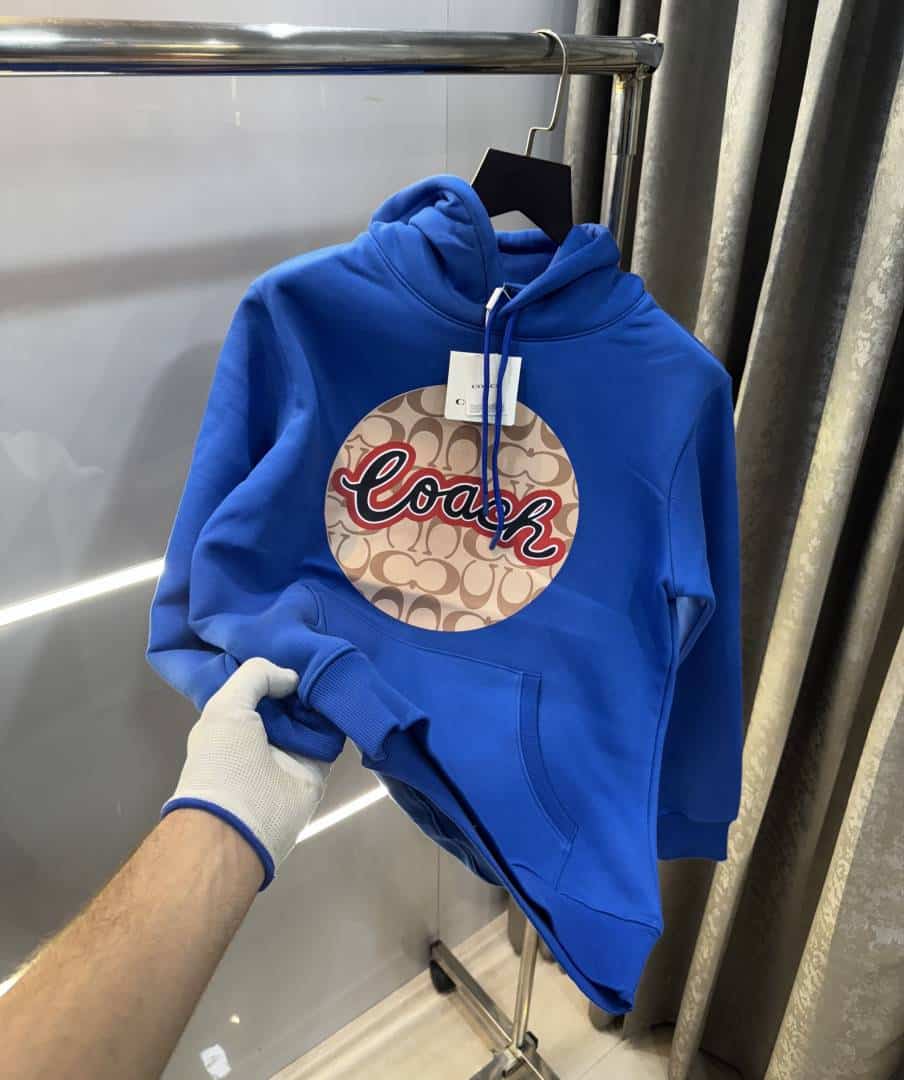 Coac h Blue MonogR..AM Printed Imported Hoodie Main image