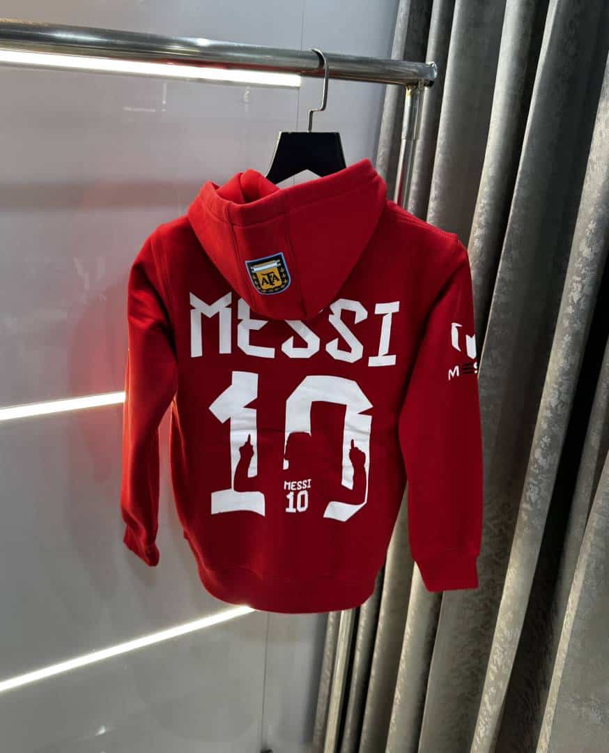 Adida s Red Messi Edition Imported Premium Hoodie Main image