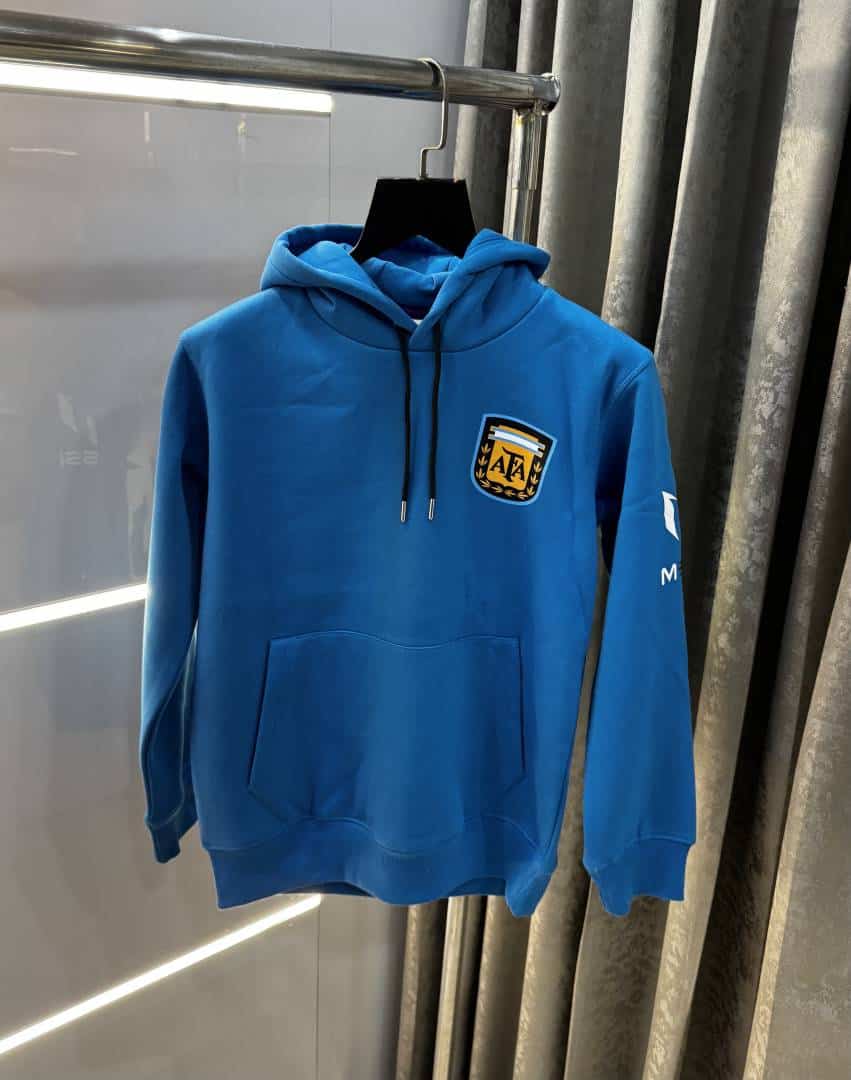 Adida s Blue Messi Edition Imported Premium Hoodie Secondary image