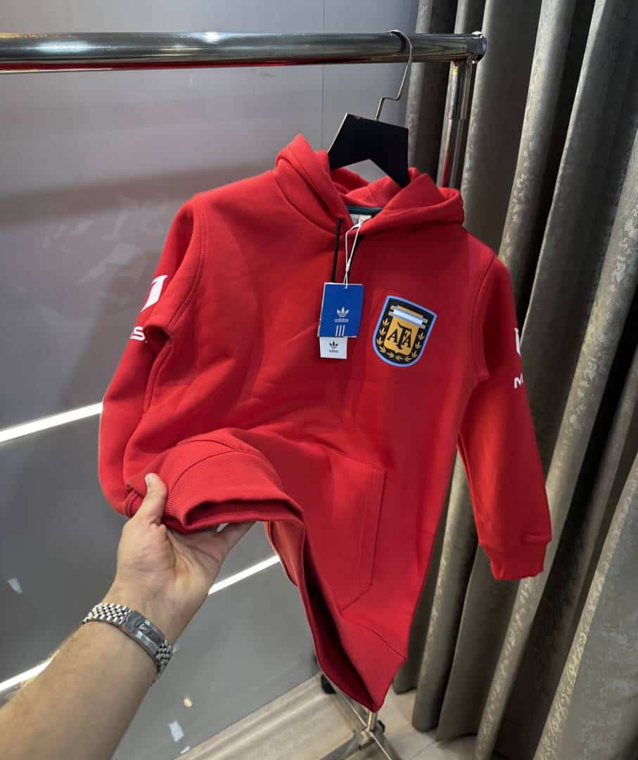 Adida s Red Messi Edition Imported Premium Hoodie