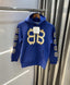 Balenciag a Blue Printed Imported Premium Hoodie