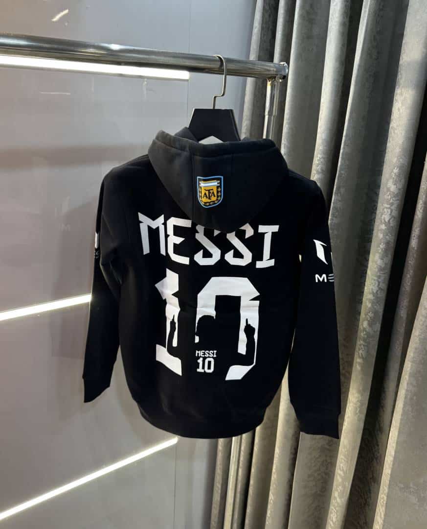 Adida s Black Messi Edition Imported Premium Hoodie Main image