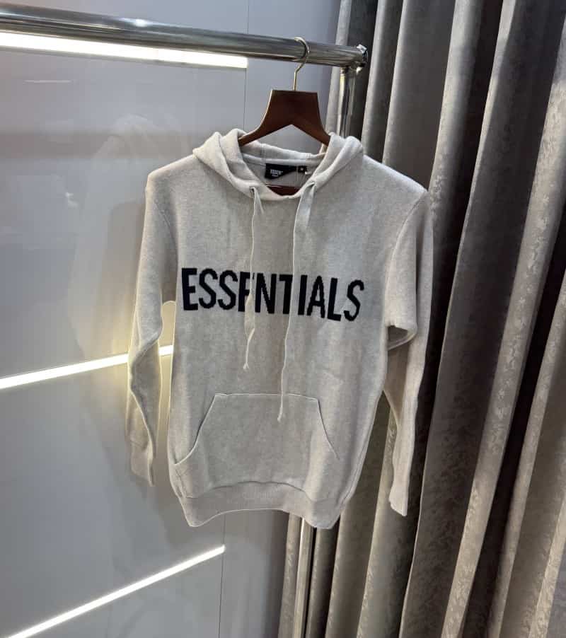 Essential Cream Imported Knitted Hoodie
