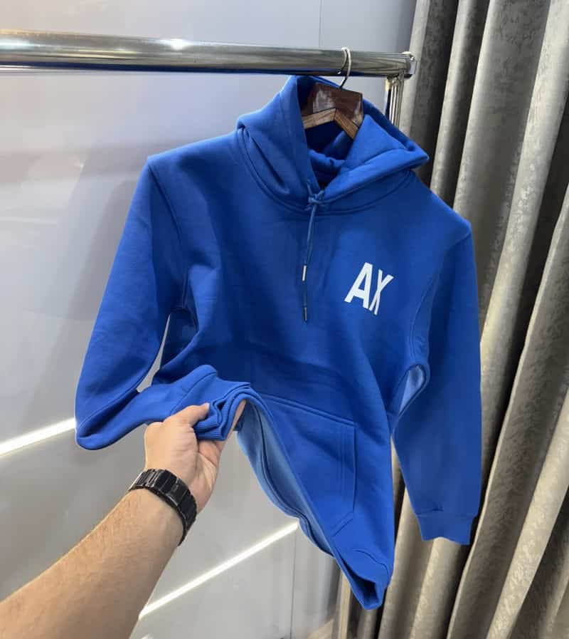 Arman i Exchange Blue Logo Print Imported Premium Hoodie Main image