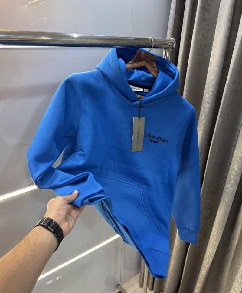 Calv in Klein Blue Back Print Imported Premium Hoodie Secondary image