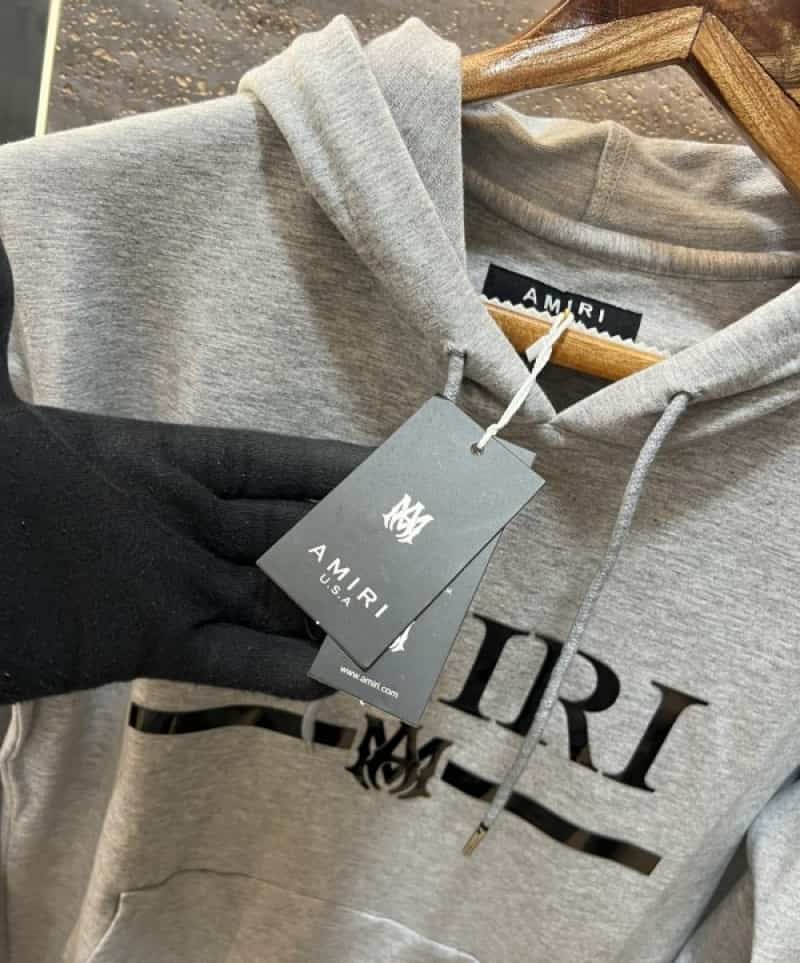 Amir i Light Grey Printed Premium Hoodie