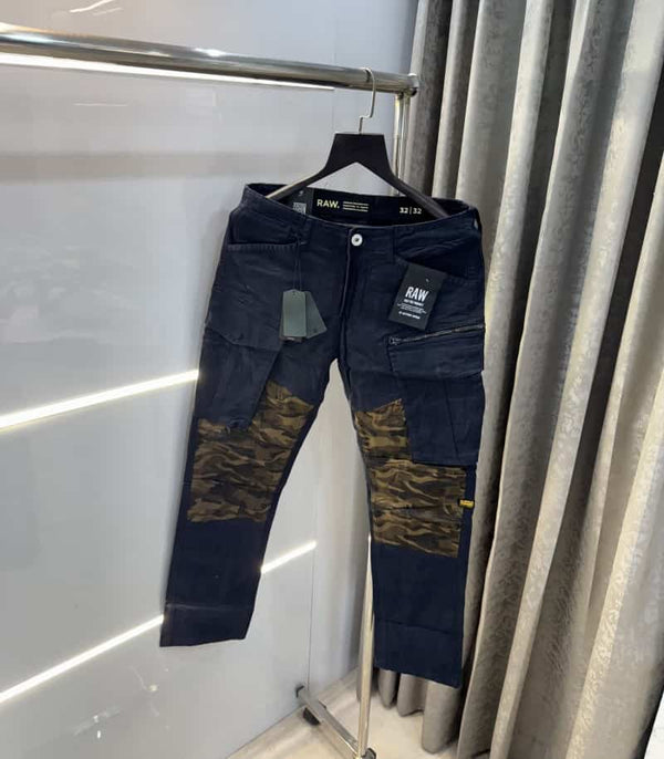 G- Star Raw Navy Blue Camouflage Premium Cargo