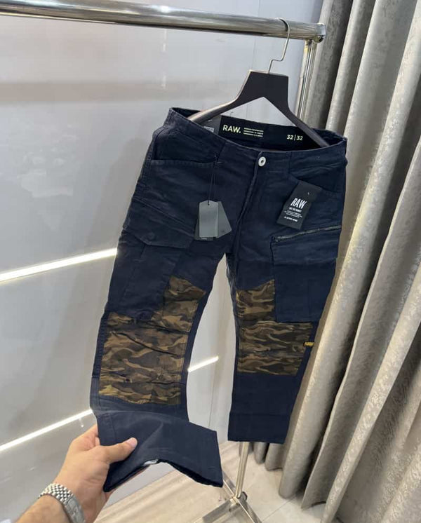 G- Star Raw Navy Blue Camouflage Premium Cargo