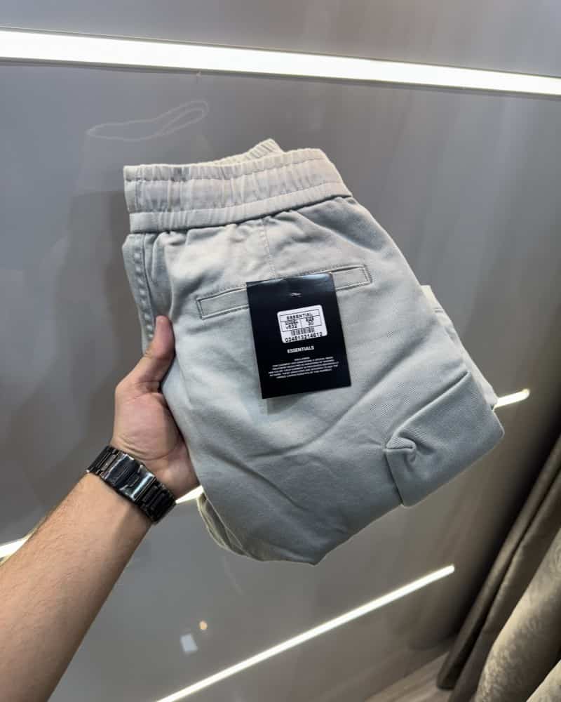 Essentia l Light Grey Imported Baggy Cargo Main image