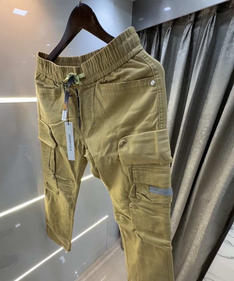 Essentia l Beige Imported Baggy Cargo Secondary image