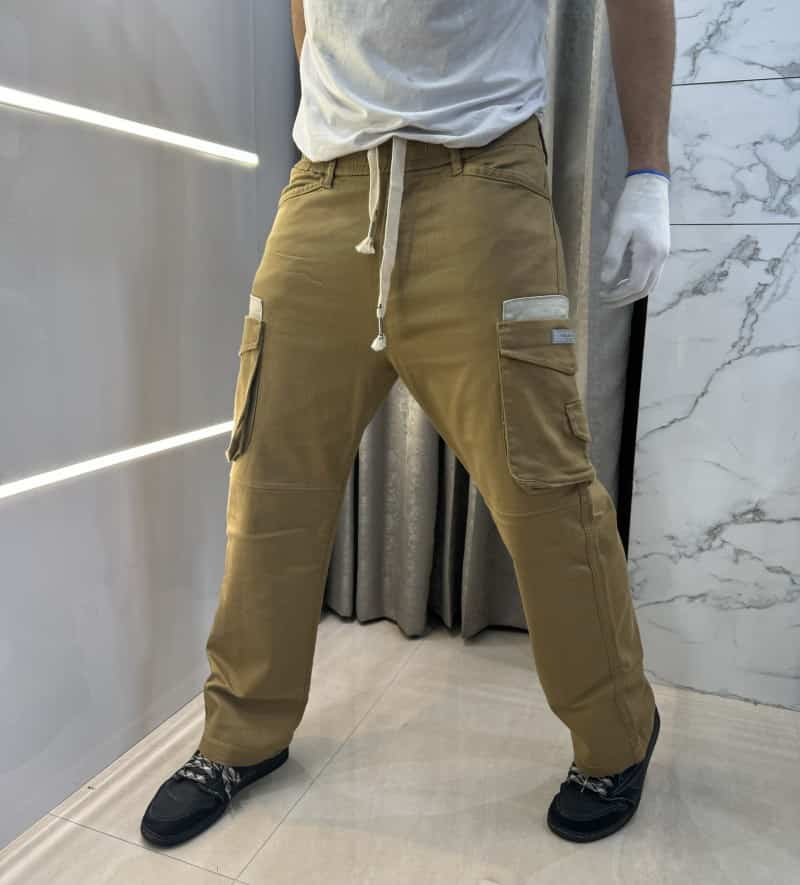 Essentia l Dark Khakhi Premium Imported Baggy Cargo Secondary image