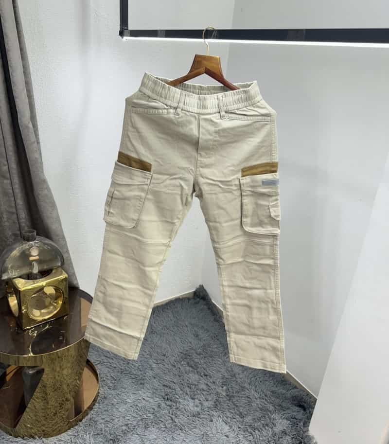 Essential Cream Premium Imported Baggy Cargo Main image