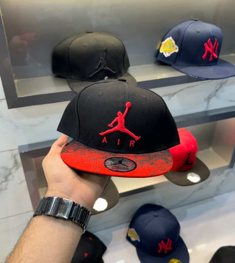 Air Jordan Black Red Embroidery Logo Imported Cap Main image