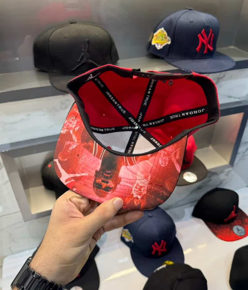 Michael Jordan Red Embroidery Logo Imported Cap