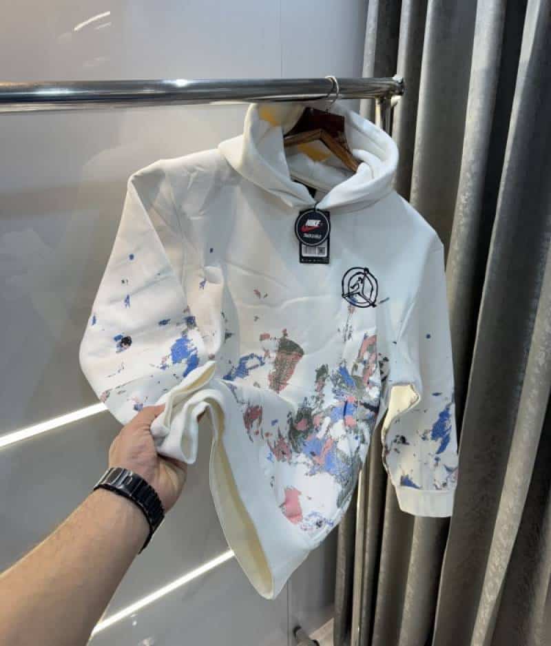 Air JORdan White Printed Imported Premium Hoodie