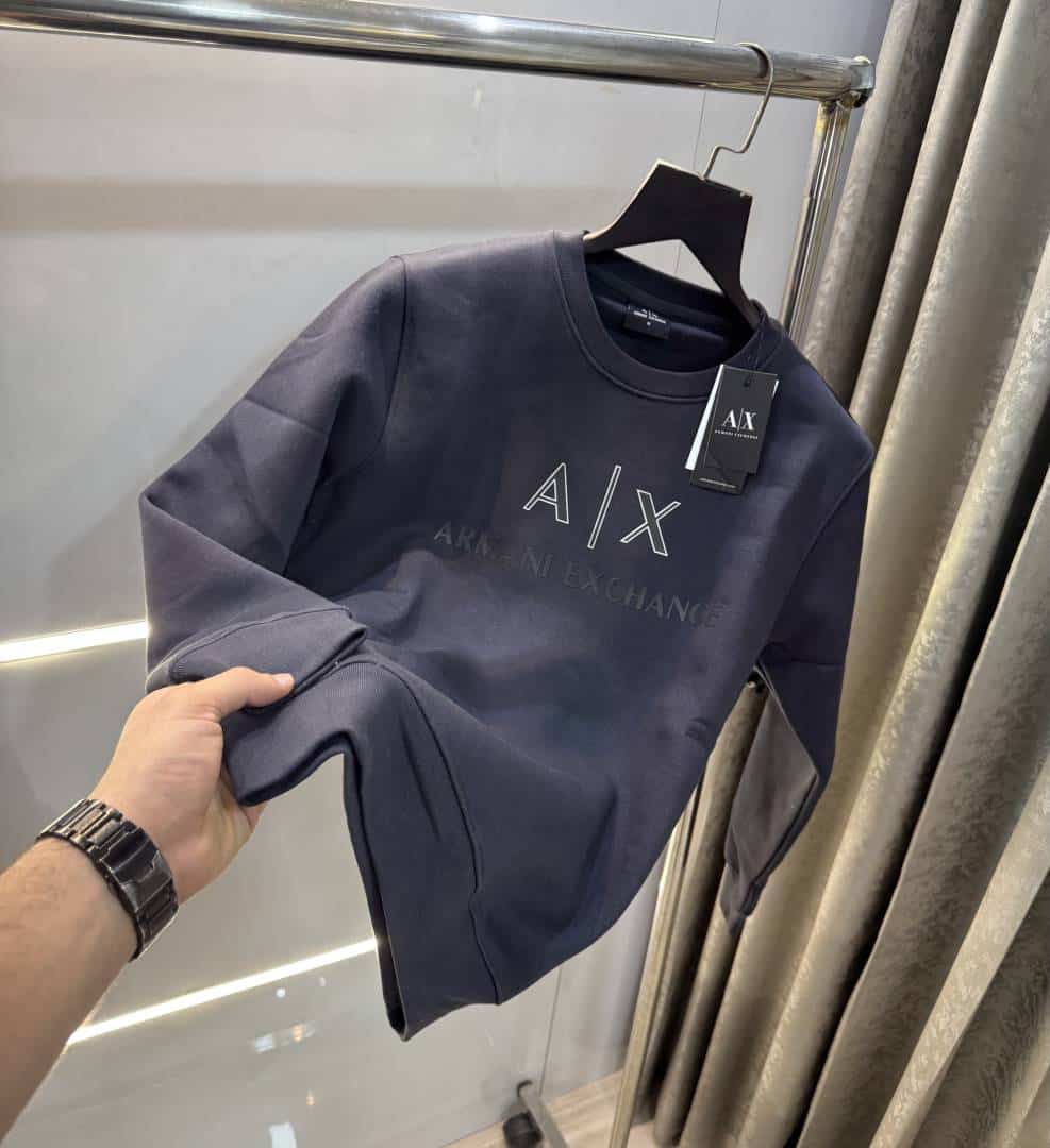 Arman i E.._xchange Grey Logo Work Premium Sweatshirt Main image