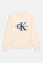 Calvin Klei n Cream Logo Work Premium Sweatshirt