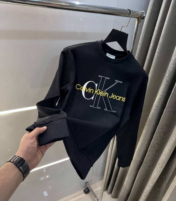 Calvin Klei n Black Logo Work Premium Sweatshirt