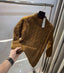 Essential Light Brown Imported Knitted Turtle Kneck Pull Over