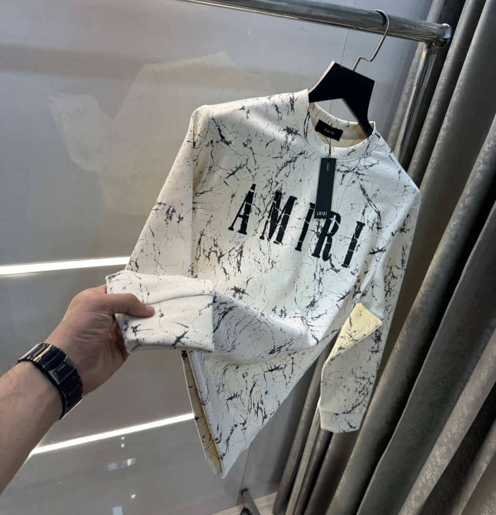 Amir i White Printed Imported Premium Sweatshirt