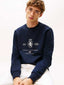Tomm  Hilfiger Navy Blue Logo Work Premium Sweatshirt