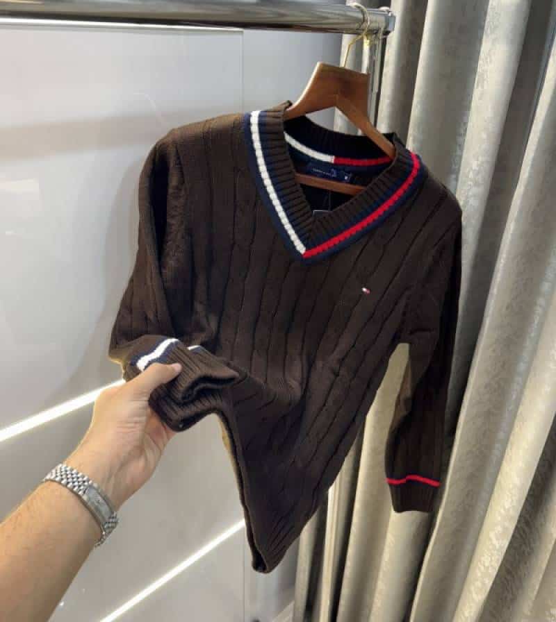Tommy Hilfiger Brown Premium Knitted Pull Over