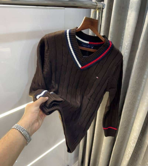 Tommy Hilfiger Brown Premium Knitted Pull Over