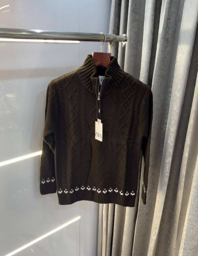 Zar a Brown Knitted Premium Pull Over Secondary image