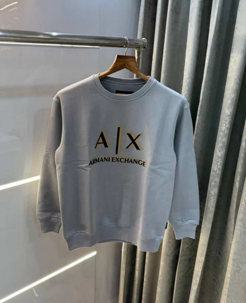 Arman i EXchange Light Grey EmboSSed Logo Premium Sweatshirt
