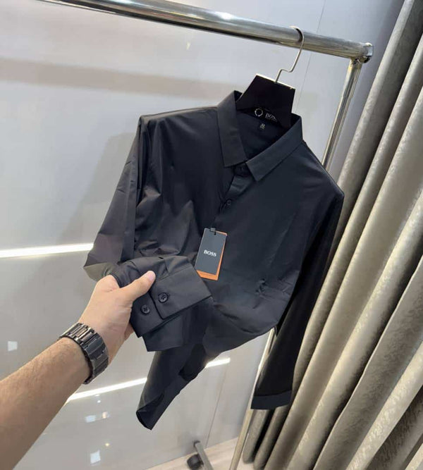HUgo  Bos$  Black Premium Imported Shirt