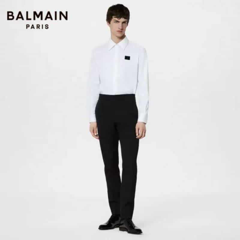Balmai n Paris White Back Print Shirt With Premium BoX Packing And Carry Bag
