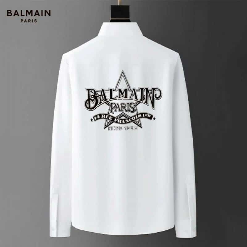 Balmai n Paris White Back Print Shirt With Premium Box Packing And Carry Bag Main image