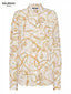 Balmai n Paris Cream Printed Shirt With Premium Box Packing And Carry Bag